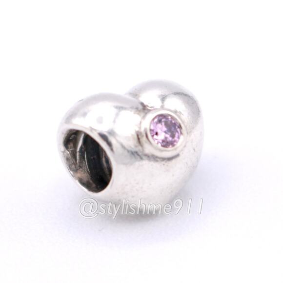 Authentic Pandora Heart with Pink Zirconia Charm - 790134PCZ - Picture 11 of 12